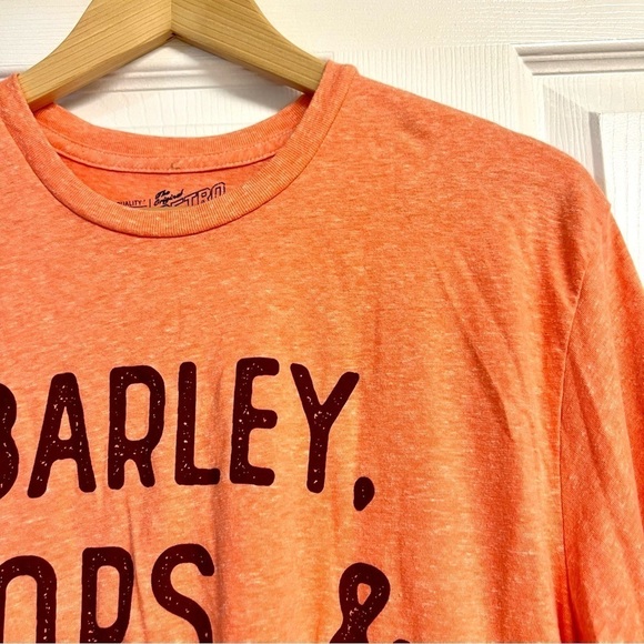 NWT Retro Brand Comfort Tri-Blend Unisex Streaky Orange Tee size M - Picture 3 of 9